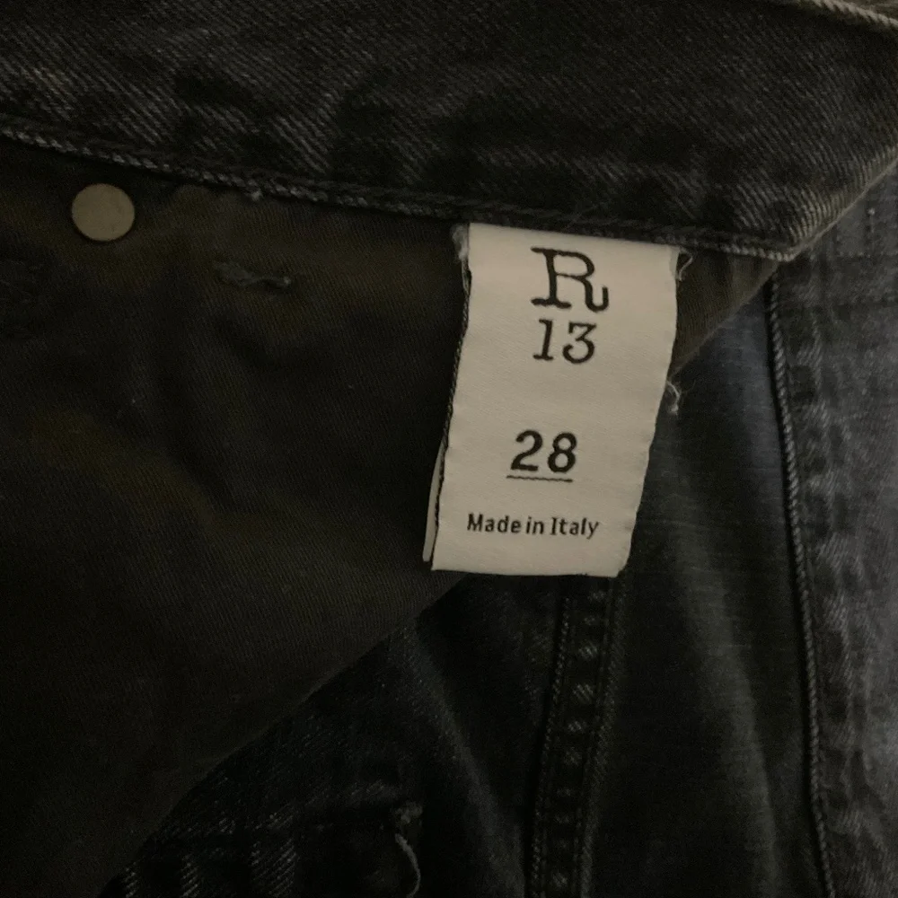 R13 Crossover Knee Length Women Shorts in Black - Picture 2 of 6
